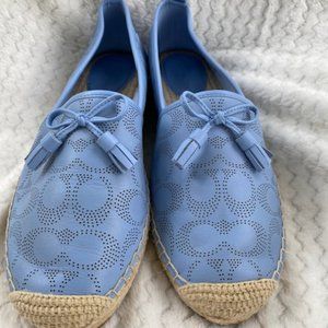 Coach Blue Flats